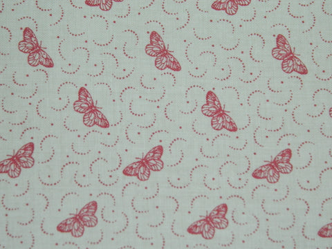 Cream Red Butterfly Antionette M13954 13