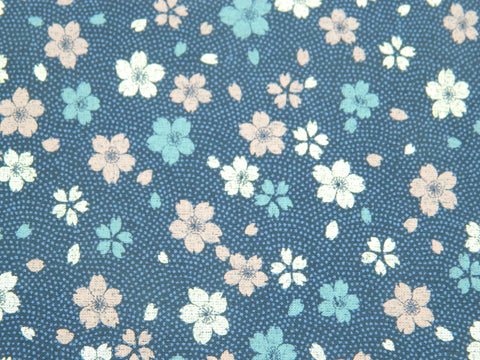 Japanese Navy  Pale Flowers 17000