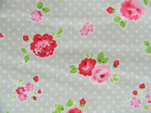 Grey with white spot and pink roses LH14019C