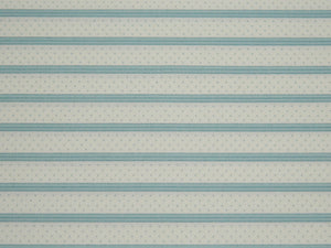Stripes Blue White Welcome Spring D# 407